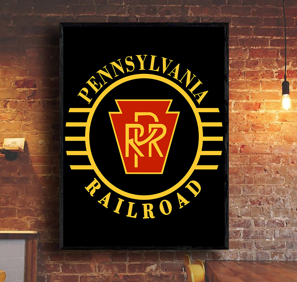 Railspirit Pennsylvania Canvas Prr Pennsylvania Railroad Living Room Home Decor, Bedroom Decoration