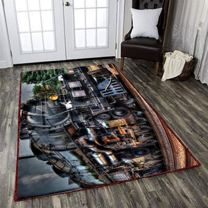 Railspirit Railway Area Rug Union Pacific 4014 Railroad Rug Gift Idea For Train Lovers