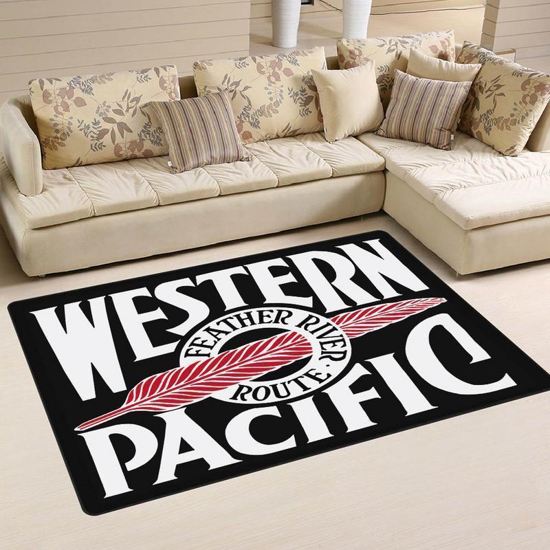 Railspirit Wpacific Area Rug Western Pacific Rairoad Rug Gift Idea For Train Lovers