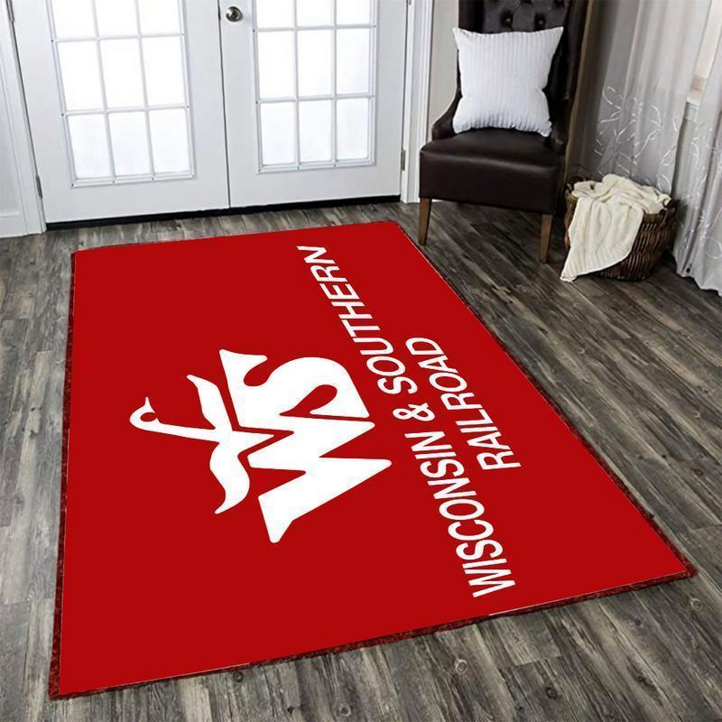 Railspirit Wsor Area Rug Wsor Wisconsin And Southern Railroad Gift Idea For Train Lovers