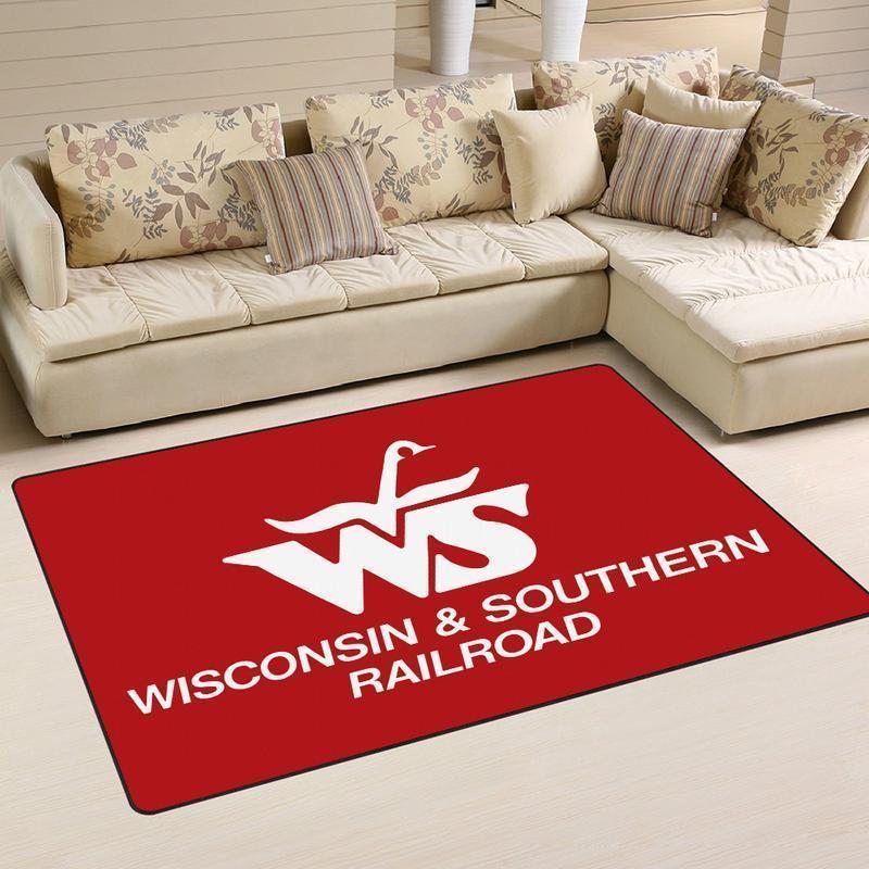 Railspirit Wsor Area Rug Wsor Wisconsin And Southern Railroad Gift Idea For Train Lovers