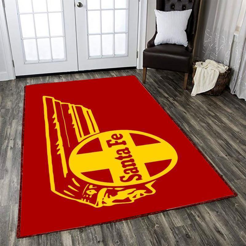 Railspirit Santafe Area Rug Santa Fe Railroad Rug Gift Idea For Train Lovers