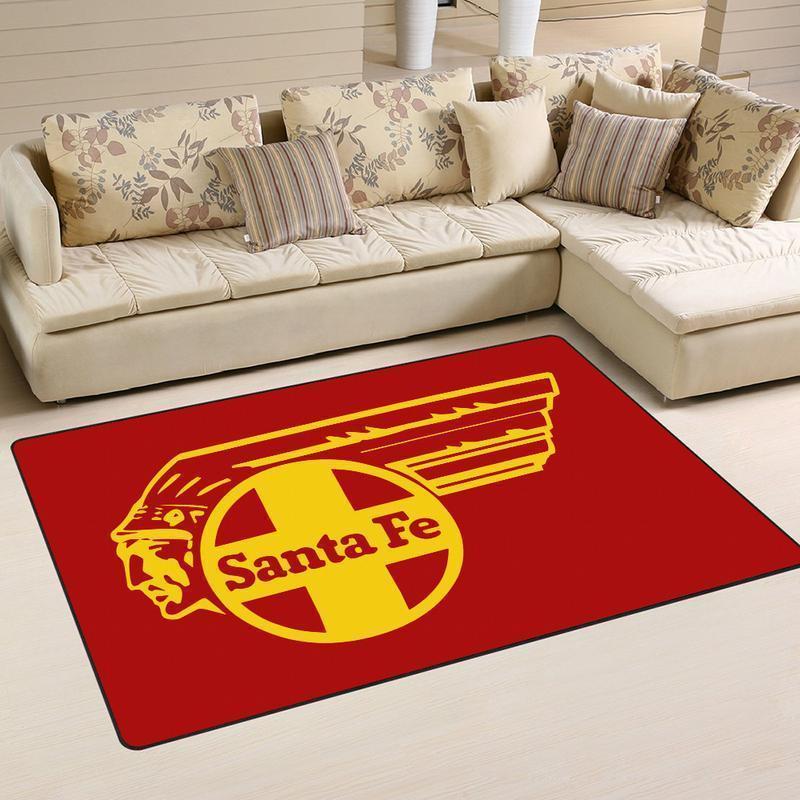 Railspirit Santafe Area Rug Santa Fe Railroad Rug Gift Idea For Train Lovers