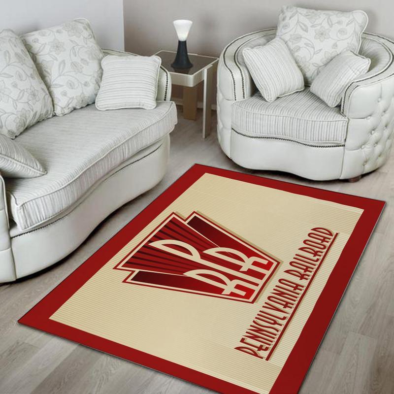 Railspirit Pennsylvania Area Rug Pennsylvania Railroad Prr Rug Gift Idea For Train Lovers