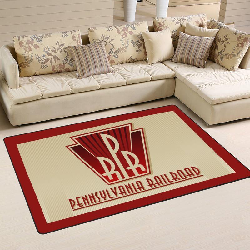 Railspirit Pennsylvania Area Rug Pennsylvania Railroad Prr Rug Gift Idea For Train Lovers