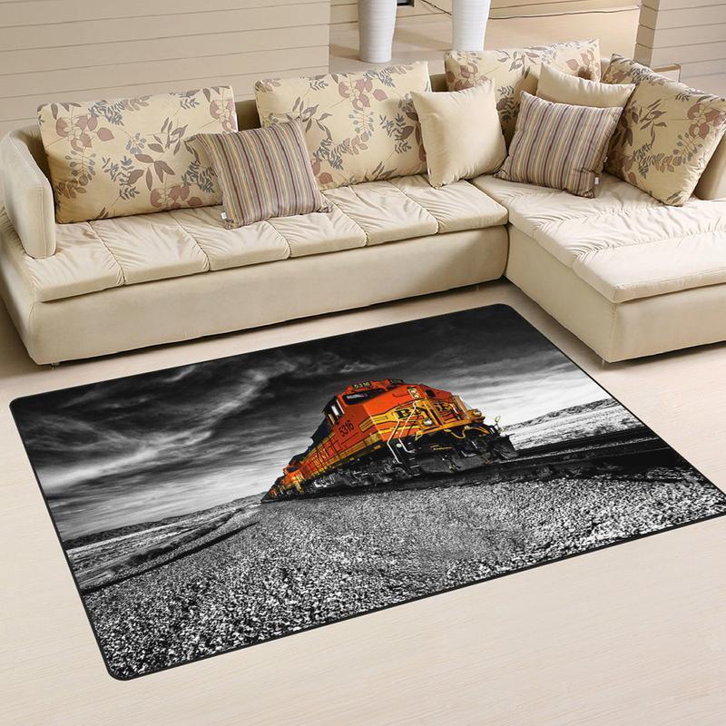Railspirit Santafe Area Rug Santa Fe Chief Railroad Rug Gift Idea For Train Lovers