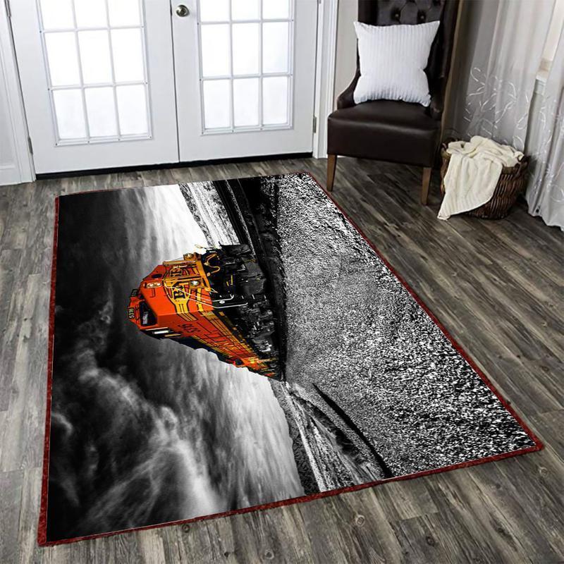 Railspirit Santafe Area Rug Santa Fe Chief Railroad Rug Gift Idea For Train Lovers