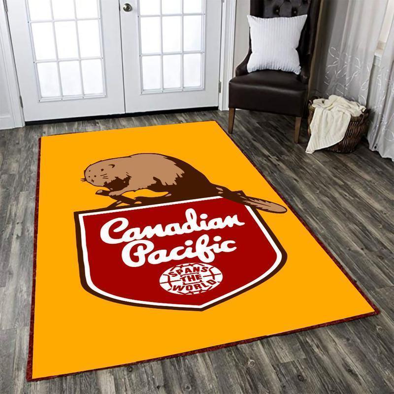 Railspirit Canadian Area Rug Canadian Pacific Railroad Gift Idea For Train Lovers