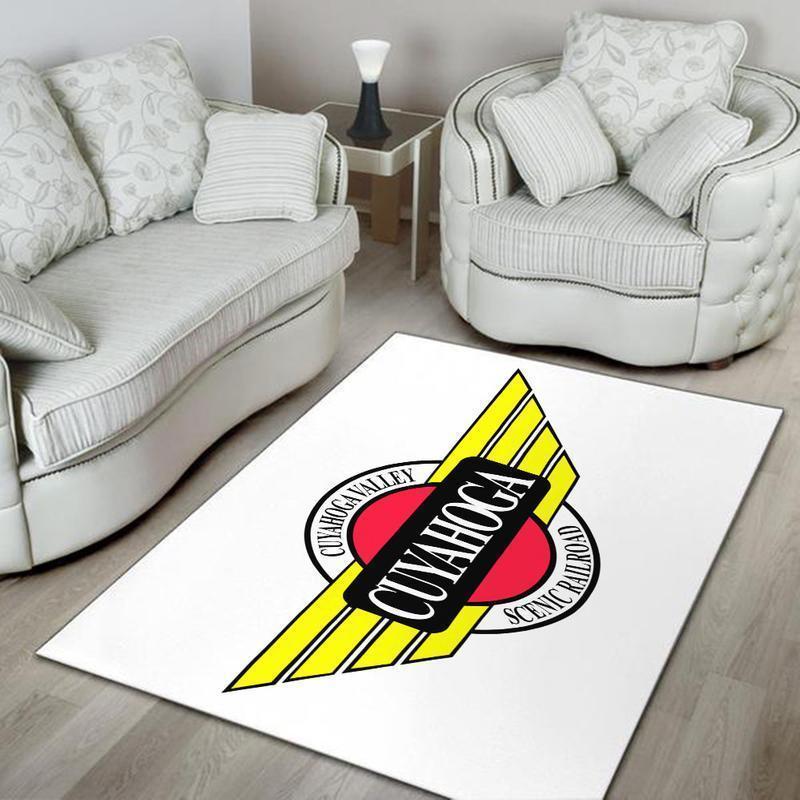 Railspirit Cuyahoga Area Rug Cuyahoga Valley Scenic Railroad Gift Idea For Train Lovers