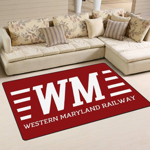 Railspirit Wmaryland Area Rug Western Maryland Railway Rug Gift Idea For Train Lovers