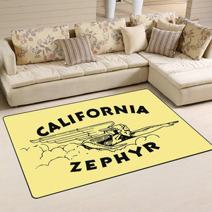 Railspirit Czrr Area Rug California Zephyr Railroad Rug Gift Idea For Train Lovers