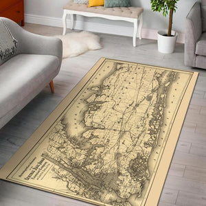 Railspirit Centralrr Area Rug Central Railroad Map Gift Idea For Train Lovers