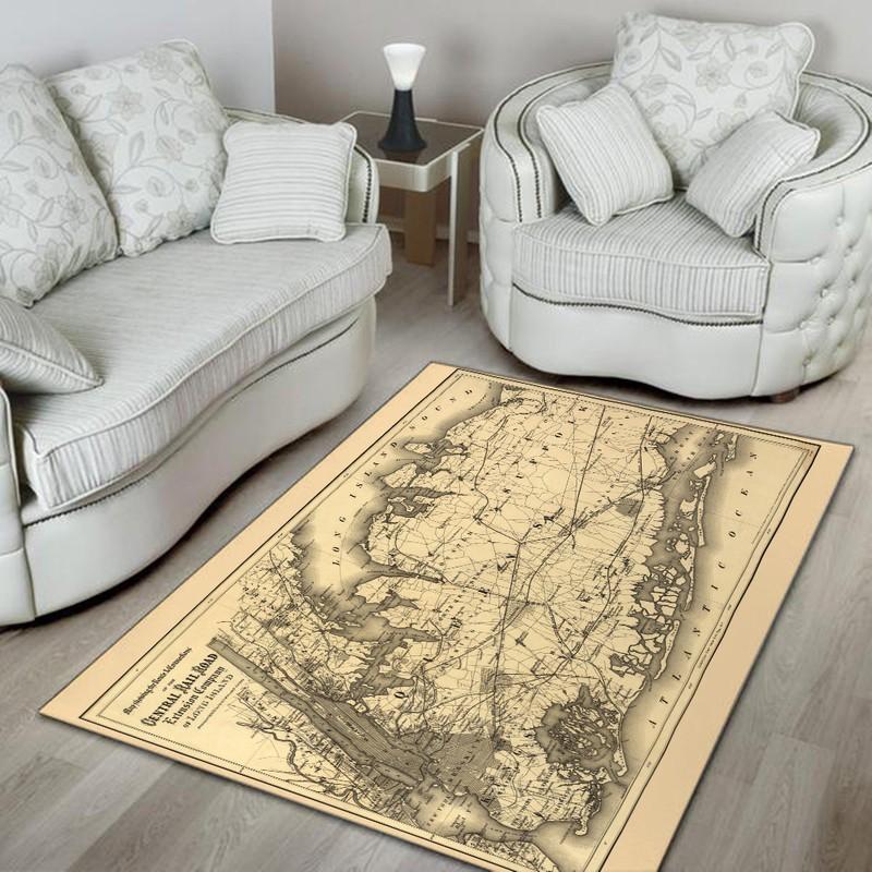 Railspirit Centralrr Area Rug Central Railroad Map Gift Idea For Train Lovers