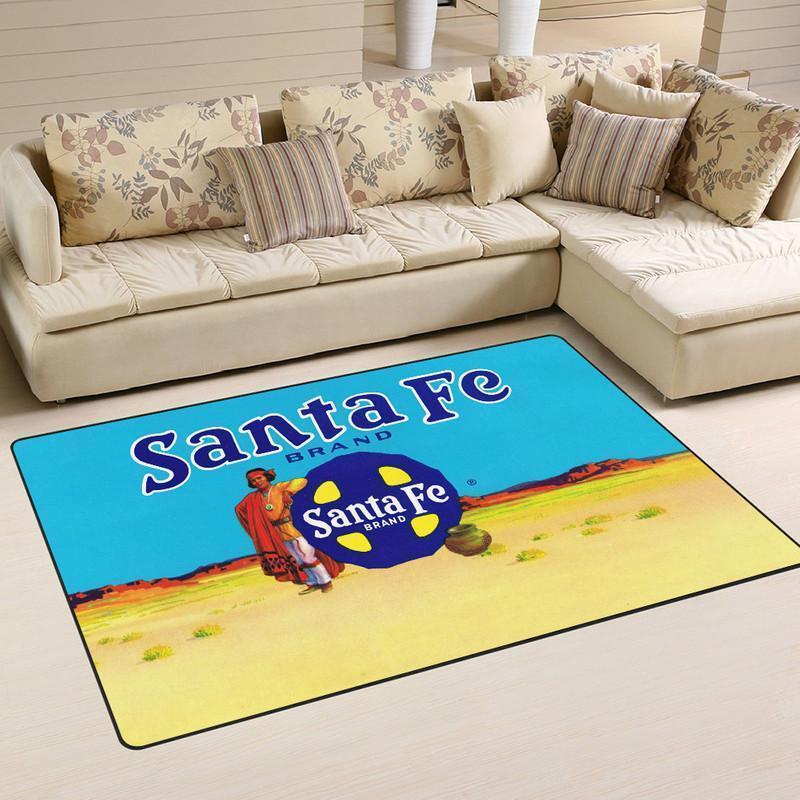 Railspirit Santafe Area Rug Santa Fe Railroad Railway Rug Gift Idea For Train Lovers