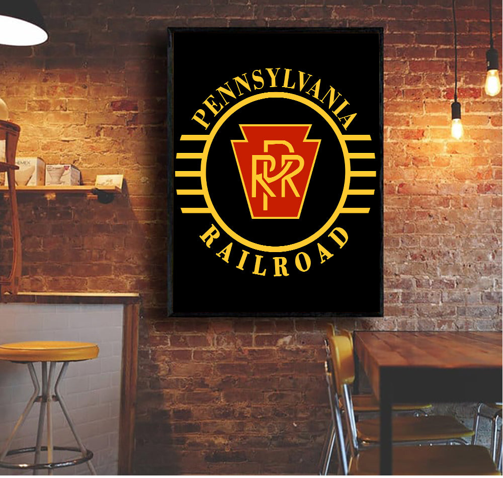 Railspirit Pennsylvania Canvas Prr Pennsylvania Railroad Living Room Home Decor, Bedroom Decoration