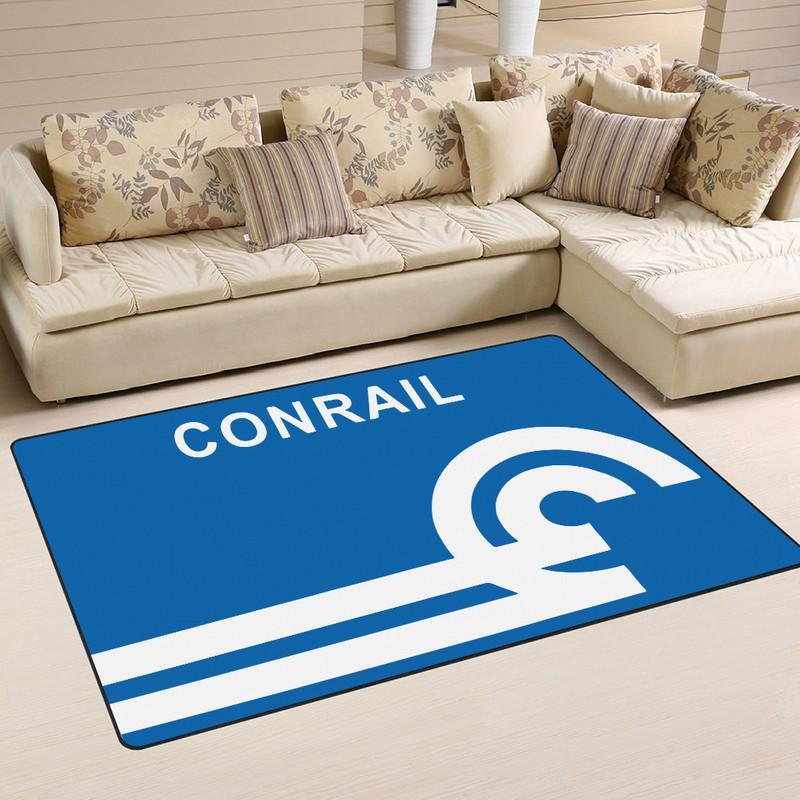 Railspirit Conrail Area Rug Conrail Railroad Blue Rug Gift Idea For Train Lovers