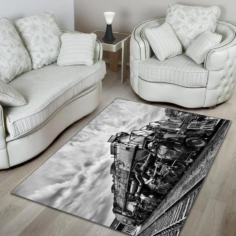 Railspirit Union Pacific Big Boy Railroad Area Rug Gift Idea For Train Lovers