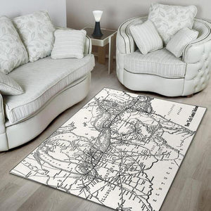 Railspirit New York Central Railroad Area Rug Gift Idea For Train Lovers