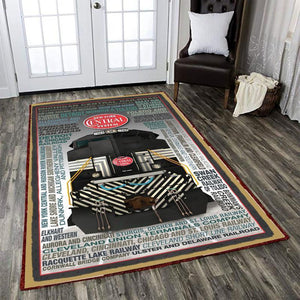 Railspirit New York Central System Railroad Area Rug Gift Idea For Train Lovers