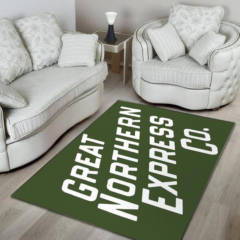 Railspirit Great Northern Express Co Railway Railroad Area Rug Gift Idea For Train Lovers