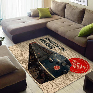 Railspirit Missouri Pacific Railroad Area Rug Gift Idea For Train Lovers
