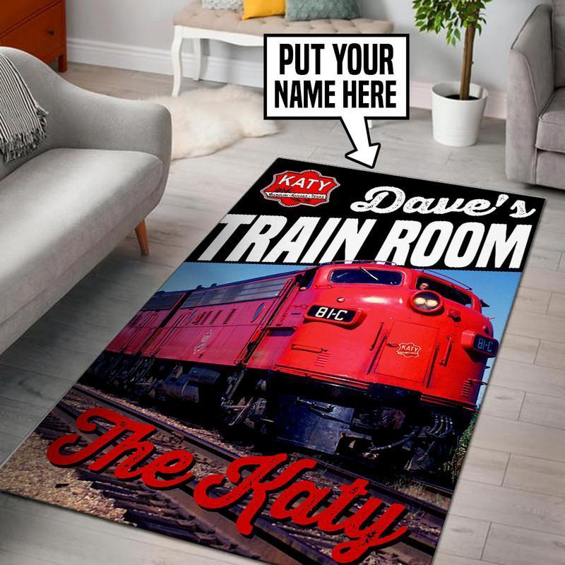 Railspirit Personalized Mkt Missouri Kansas Texas The Katy Railroad Area Rug Gift Idea For Train Lovers