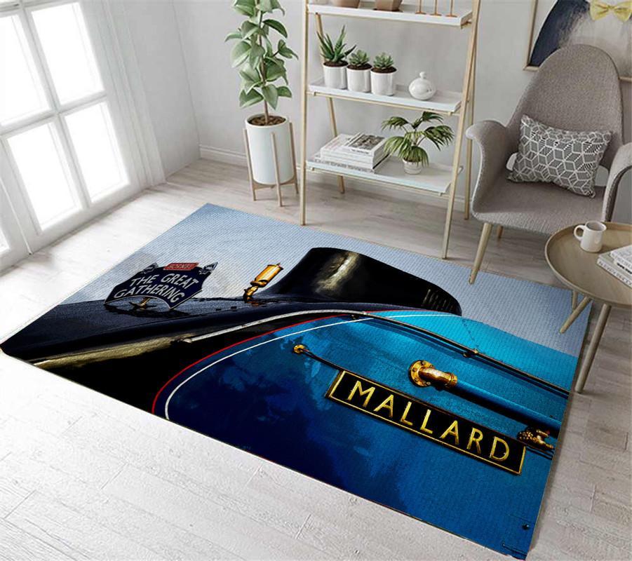 Railspirit Mallard Train Railroad Area Rug Gift Idea For Train Lovers