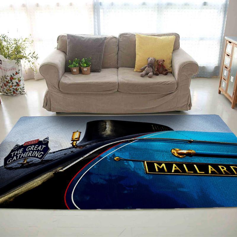 Railspirit Mallard Train Railroad Area Rug Gift Idea For Train Lovers