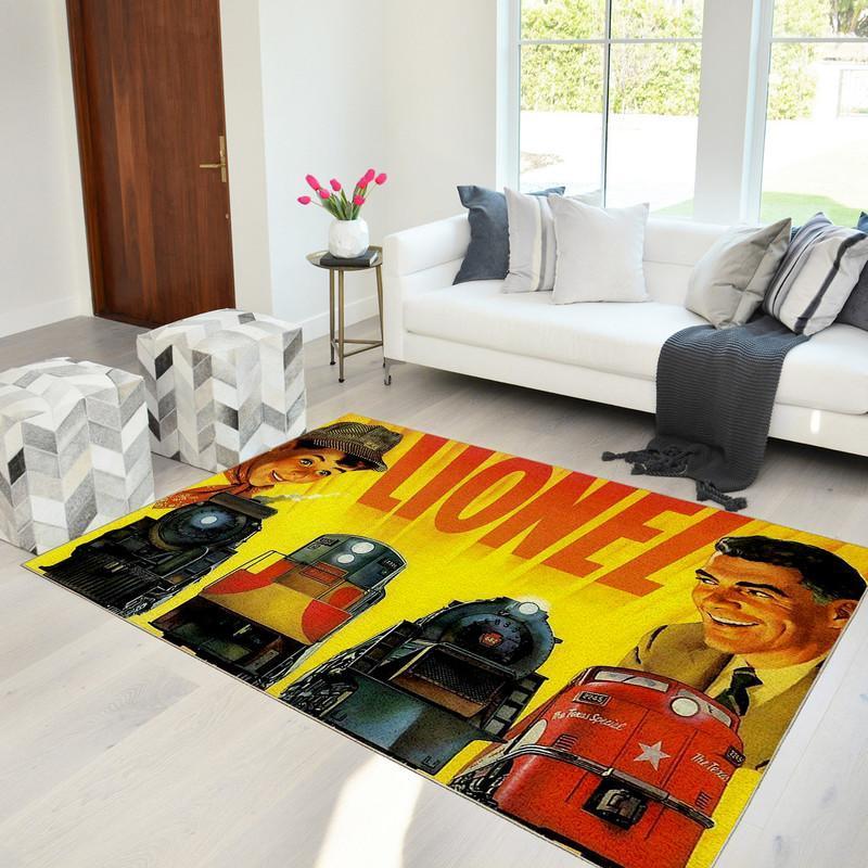 Railspirit Lionel Railroad Railroad Area Rug Gift Idea For Train Lovers