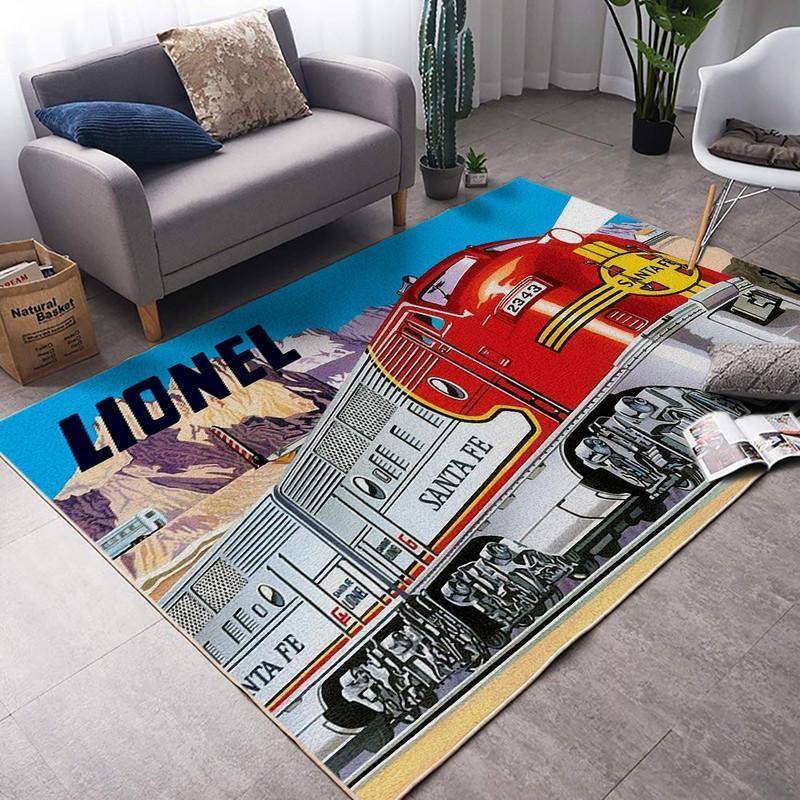 Railspirit Lionel Railroad Area Rug Gift Idea For Train Lovers