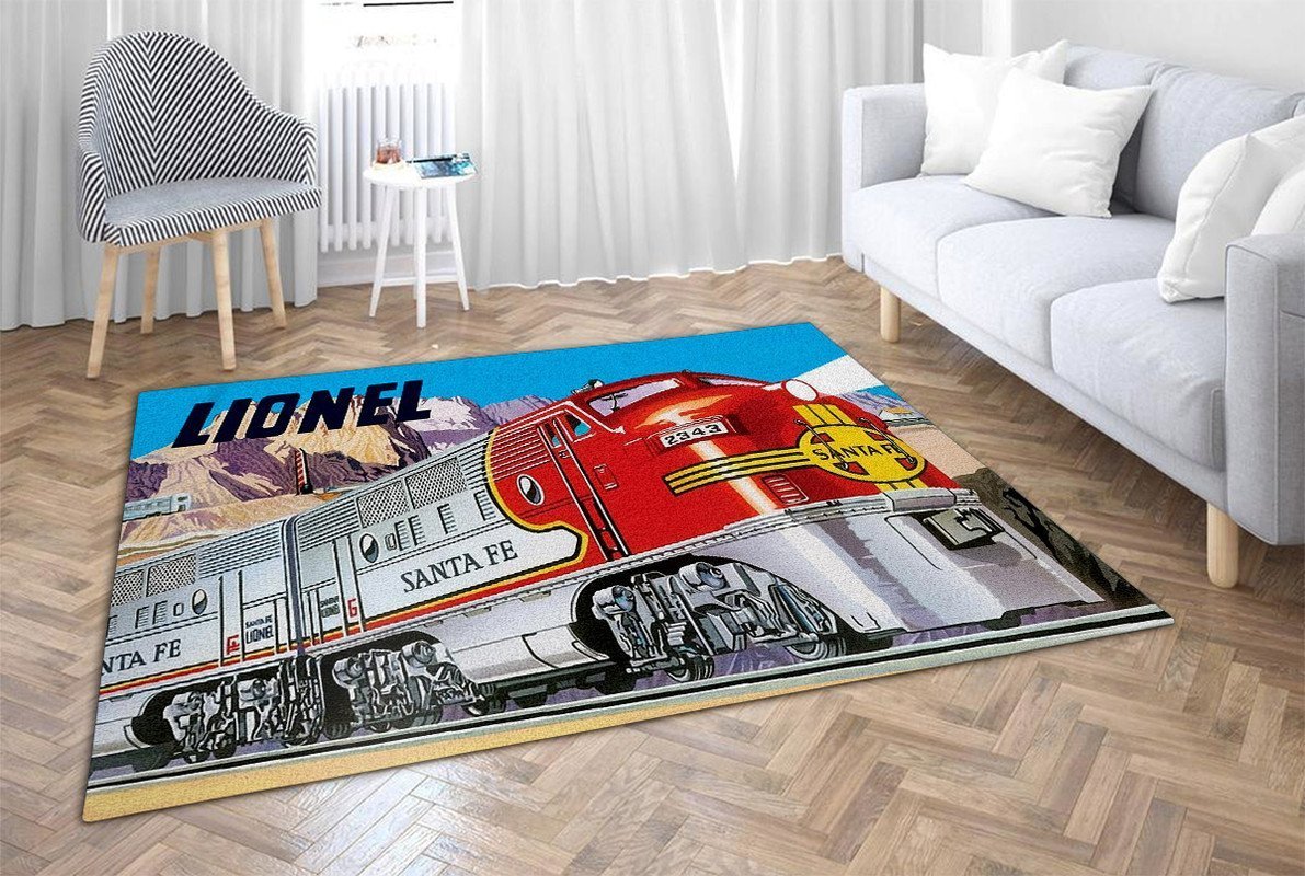 Railspirit Lionel Railroad Area Rug Gift Idea For Train Lovers