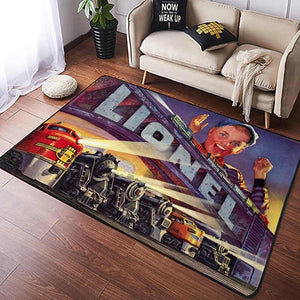 Railspirit Lionel Railroad Area Rug Gift Idea For Train Lovers