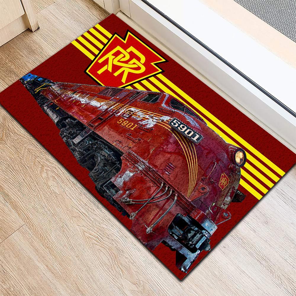 Railspirit Personalized Pennsylvania Railroad Area Rug Gift Idea For Train Lovers