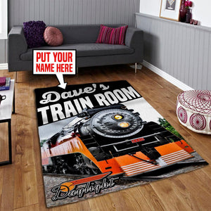 Railspirit Personalized Sp Southern Pacific Line Steam Locomotive The Coast Daylight Train Vintage Area Rug Gift Idea For Train Lovers