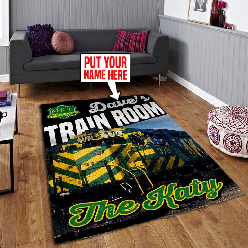 Railspirit Personalized Mkt The Katy Railroad Area Rug Gift Idea For Train Lovers