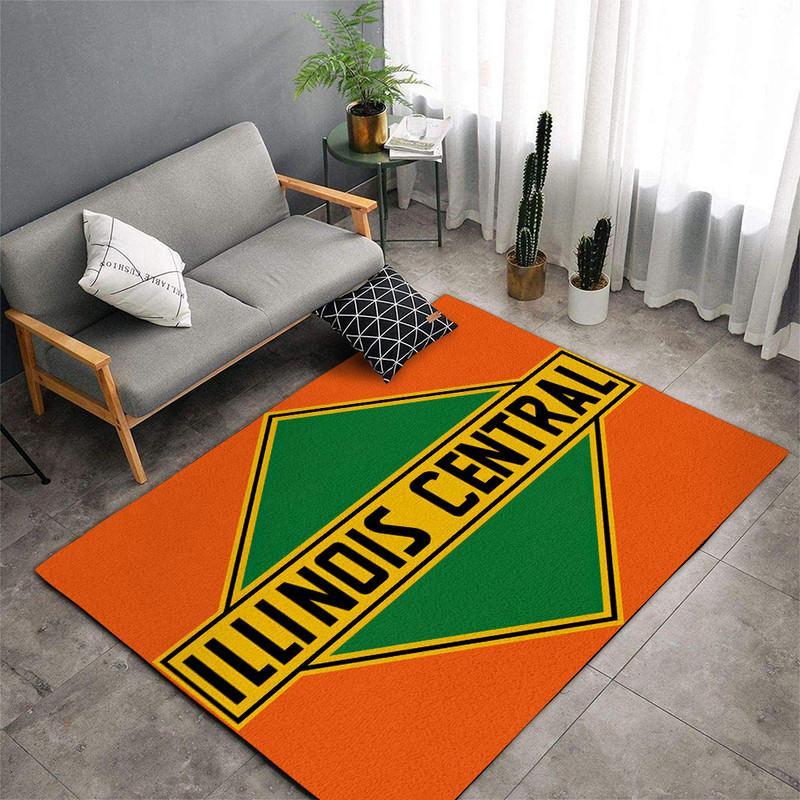 Railspirit Ic Illinois Central Railroad Area Rug Gift Idea For Train Lovers