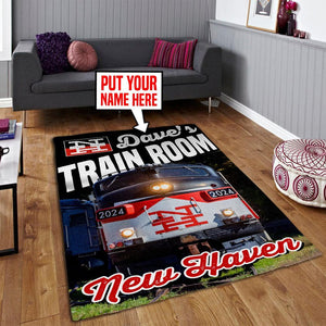 Railspirit Personalized Area Rug Gift Idea For Train Lovers