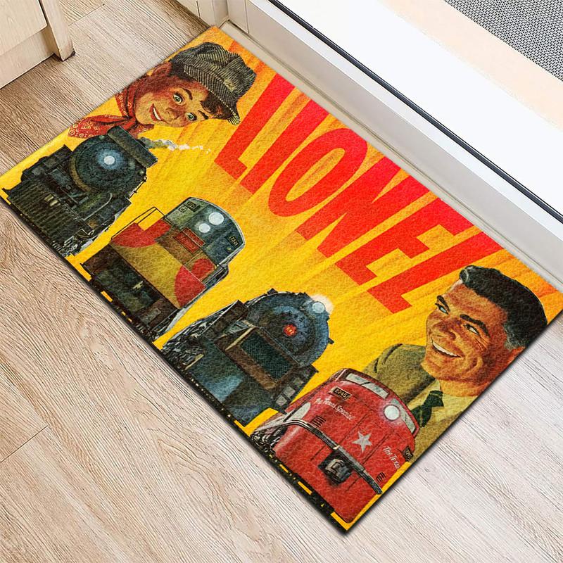 Railspirit Lionel Railroad Father & Son Area Rug Gift Idea For Train Lovers