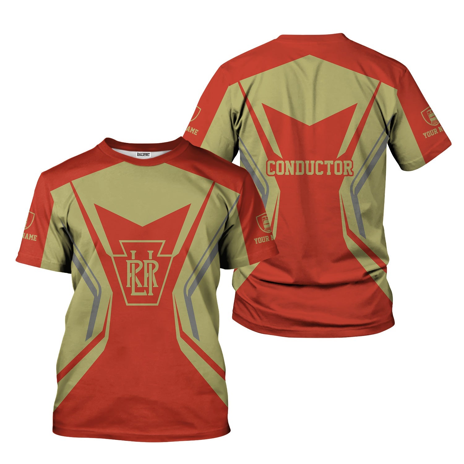 Railspirit Personalized Long Island Railroad T-Shirt Unique Style with Custom Job Train Shirt