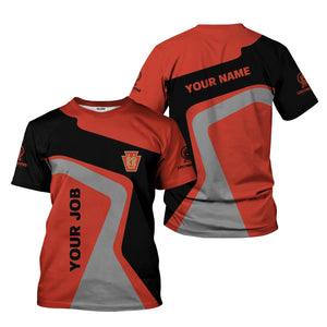 Railspirit Personalized Long Island Railroad T-Shirt Unique Design with Custom Job Position Train Shirt