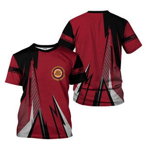 Railspirit Personalized Chicago Great Western Railroad T-Shirt Lightning-Inspired Railway Style Shirt For Train Lovers