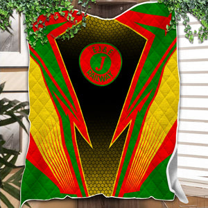 Railspirit Elgin Joliet And Eastern Railroad Premium Quilts Lightning Graphic Style Premium Quilts Gift Idea For Train Lover