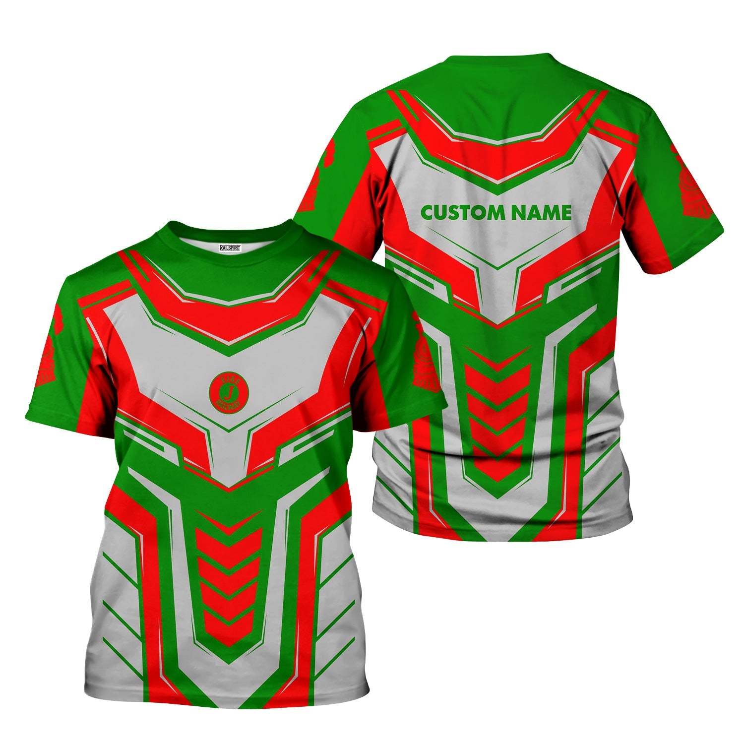 Railspirit Personalized Elgin Joliet And Eastern Railroad T-Shirt Armor-Inspired Design Train Shirt All Over Print