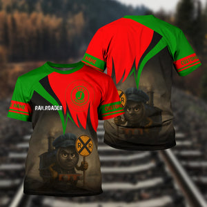 Railspirit Personalized Elgin Joliet And Eastern Railroad T-Shirt Angry Train Shirt Gift Idea For Train Lover