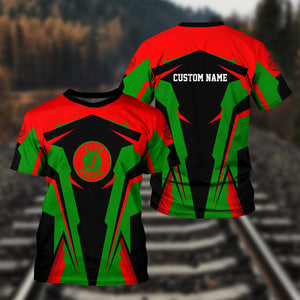 Railspirit Personalized Elgin Joliet And Eastern Railroad T Shirt Strong Line Style Train Unisex Shirt All Over Print