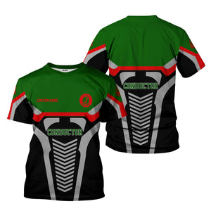 Railspirit Personalized Elgin Joliet And Eastern Railroad T-Shirt Track-Inspired with Custom Job Position Train Shirt