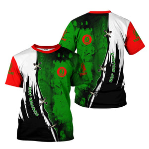 Railspirit Personalized Elgin Joliet And Eastern Railroad T-Shirt Retro Stitches Design with Custom Position Train Shirt