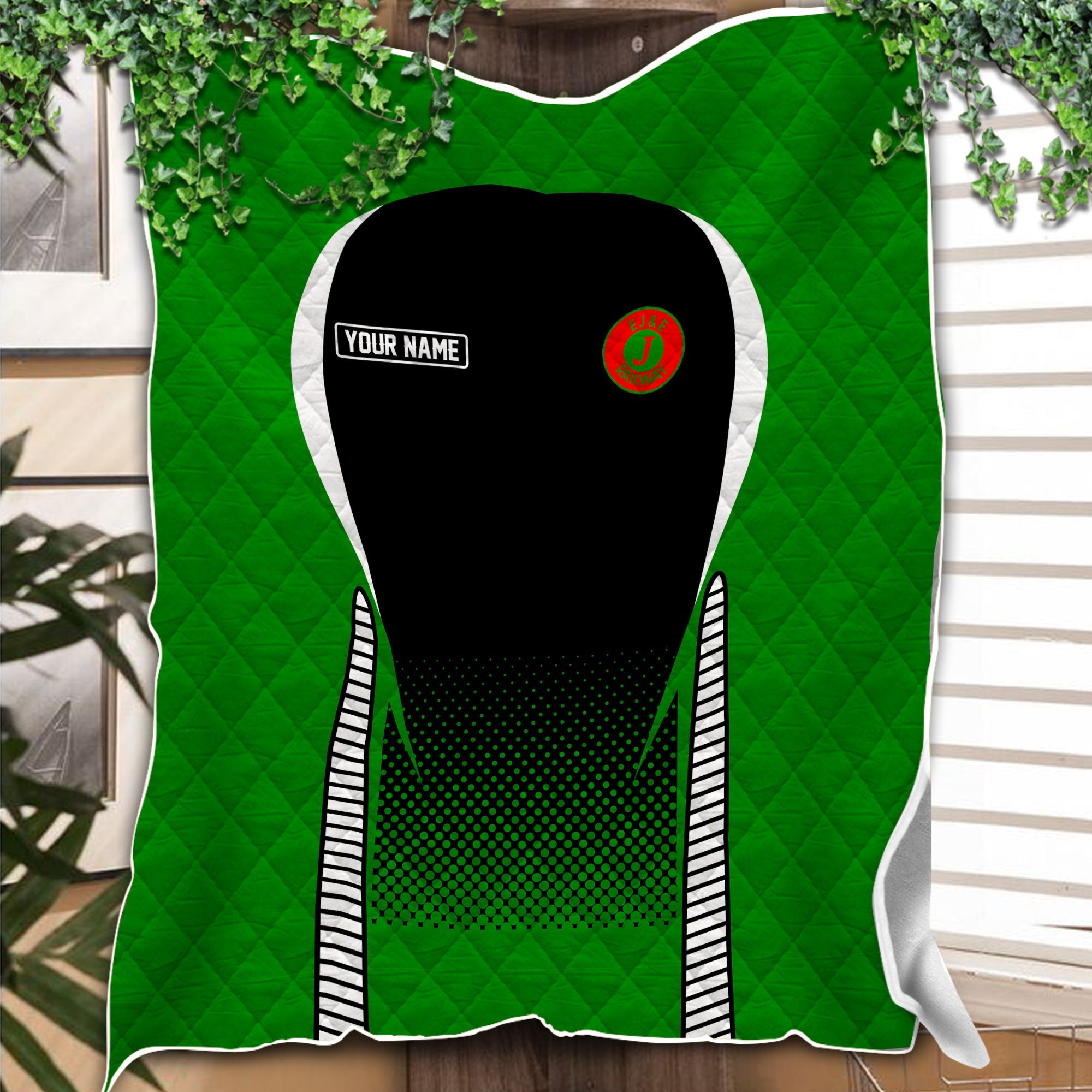 Railspirit Personalized Elgin Joliet And Eastern Railroad Premium Quilts Train Premium Quilts Gift Idea For Train Lover