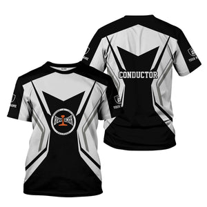 Railspirit Personalized Bessemer And Lake Erie Railroad T-Shirt Unique Style with Custom Job Train Shirt