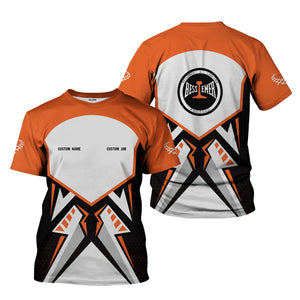 Railspirit Personalized Bessemer And Lake Erie Railroad T-Shirt Vibriant Style with Custom Position Train Shirt